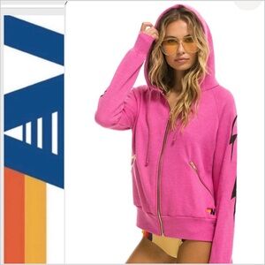 Aviator Nation Hot Pink Hoodie